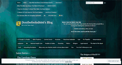 Desktop Screenshot of dontbefooled666.wordpress.com