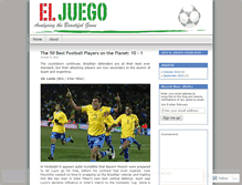 Tablet Screenshot of juegofootball.wordpress.com