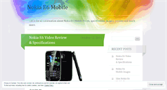 Desktop Screenshot of nokiae6.wordpress.com