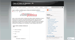 Desktop Screenshot of clubepolitica.wordpress.com