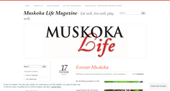 Desktop Screenshot of muskokalifemagazine.wordpress.com