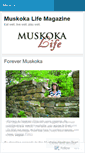 Mobile Screenshot of muskokalifemagazine.wordpress.com