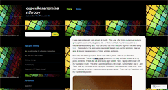 Desktop Screenshot of cupcakesandmisanthropy.wordpress.com