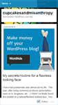 Mobile Screenshot of cupcakesandmisanthropy.wordpress.com