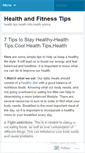 Mobile Screenshot of healthfitnessidea.wordpress.com