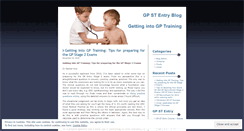 Desktop Screenshot of gptraining.wordpress.com