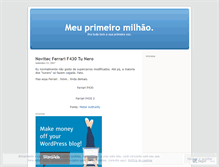 Tablet Screenshot of meuprimeiromilhao.wordpress.com