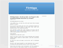 Tablet Screenshot of flirttipps.wordpress.com