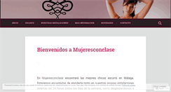 Desktop Screenshot of mujeresconclase.wordpress.com