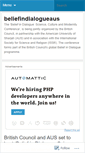 Mobile Screenshot of beliefindialogueaus.wordpress.com