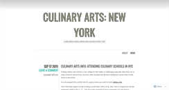 Desktop Screenshot of culinaryartschoolsnewyork.wordpress.com