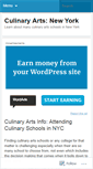 Mobile Screenshot of culinaryartschoolsnewyork.wordpress.com