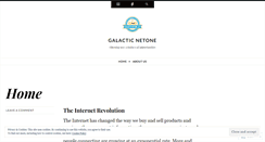 Desktop Screenshot of galacticnetone.wordpress.com