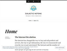 Tablet Screenshot of galacticnetone.wordpress.com