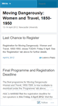 Mobile Screenshot of movingdangerously.wordpress.com