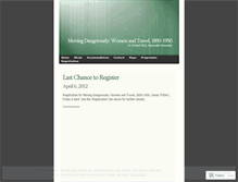 Tablet Screenshot of movingdangerously.wordpress.com