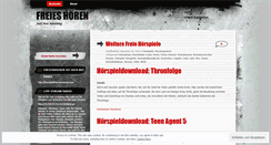 Desktop Screenshot of freieshoeren.wordpress.com