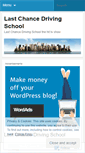 Mobile Screenshot of lastchancedrivingschool.wordpress.com