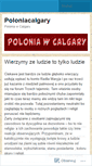 Mobile Screenshot of poloniacalgary.wordpress.com