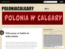 Tablet Screenshot of poloniacalgary.wordpress.com