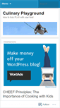 Mobile Screenshot of culinaryplayground.wordpress.com