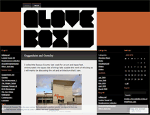Tablet Screenshot of gloveboxzine.wordpress.com