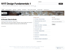 Tablet Screenshot of nyitdesignfundamentals.wordpress.com