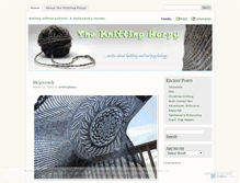 Tablet Screenshot of knittingharpy.wordpress.com