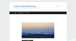 Desktop Screenshot of creativesocialnetworking.wordpress.com