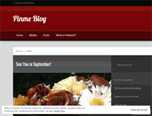 Tablet Screenshot of pinmeblog.wordpress.com