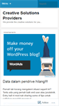 Mobile Screenshot of creativesolutionsproviders.wordpress.com
