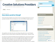 Tablet Screenshot of creativesolutionsproviders.wordpress.com