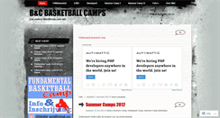 Desktop Screenshot of basketballcamps7.wordpress.com