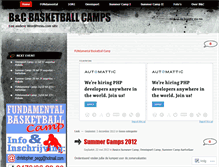 Tablet Screenshot of basketballcamps7.wordpress.com