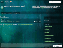 Tablet Screenshot of pensiuneapascha.wordpress.com
