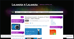 Desktop Screenshot of lalamusa.wordpress.com