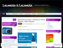 Tablet Screenshot of lalamusa.wordpress.com