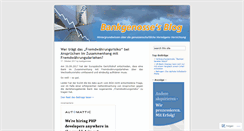 Desktop Screenshot of bankgenosse.wordpress.com