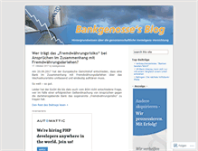 Tablet Screenshot of bankgenosse.wordpress.com
