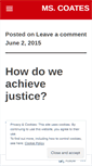 Mobile Screenshot of mscoates.wordpress.com