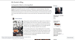 Desktop Screenshot of dlfowler.wordpress.com