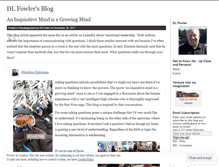 Tablet Screenshot of dlfowler.wordpress.com