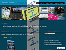 Tablet Screenshot of aplicacionesnokian8.wordpress.com