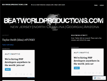 Tablet Screenshot of beatworldproductions.wordpress.com