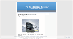 Desktop Screenshot of foodbridgereview.wordpress.com