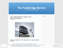 Tablet Screenshot of foodbridgereview.wordpress.com