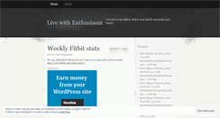 Desktop Screenshot of livewithenthusiasm.wordpress.com