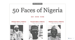 Desktop Screenshot of 50facesnigeria.wordpress.com