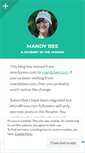 Mobile Screenshot of mandybee.wordpress.com