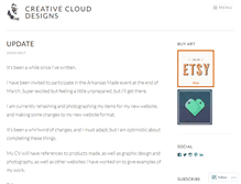 Tablet Screenshot of creativeclouddesigns.wordpress.com